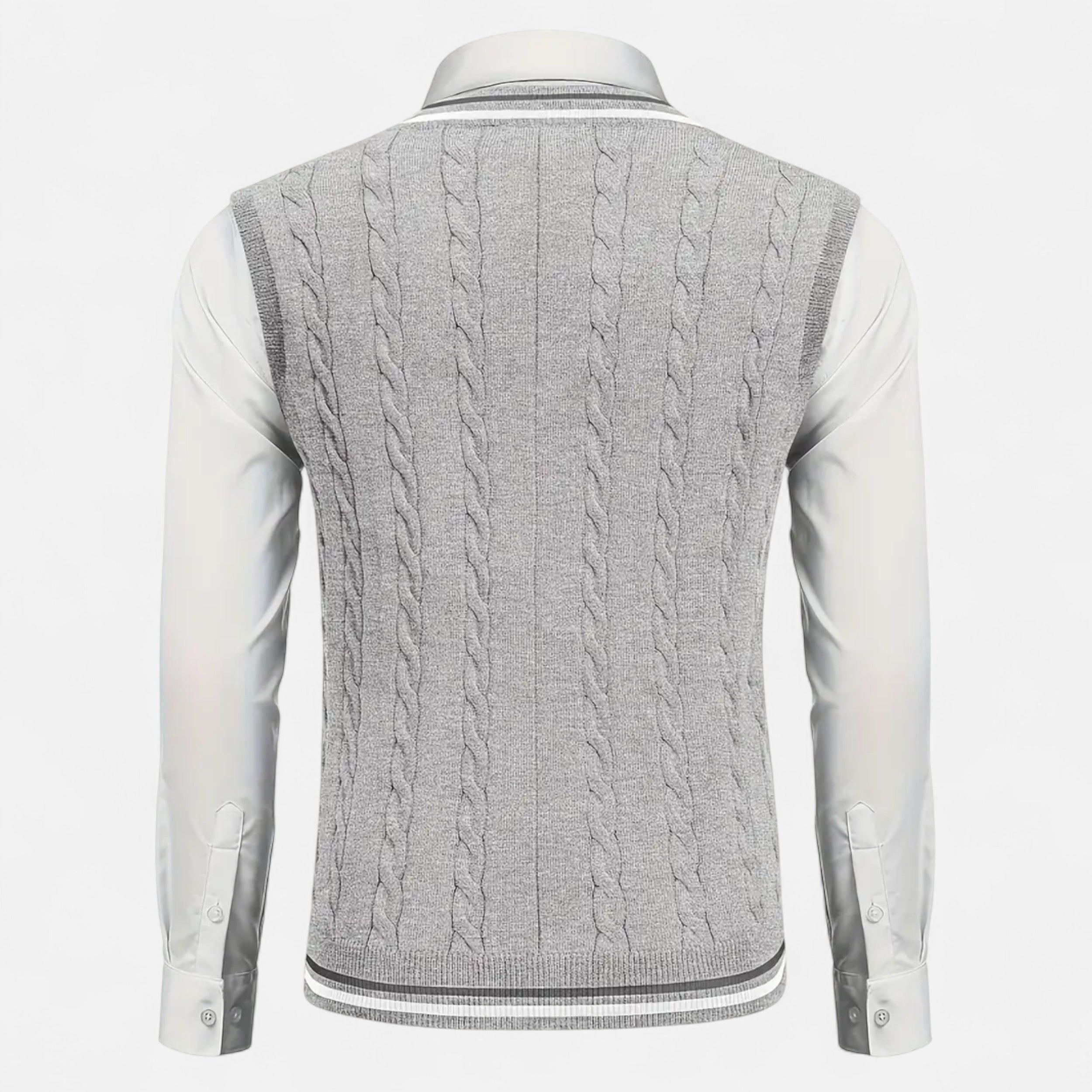 Men’s Knitted V-Neck Vest – Heritage Layers