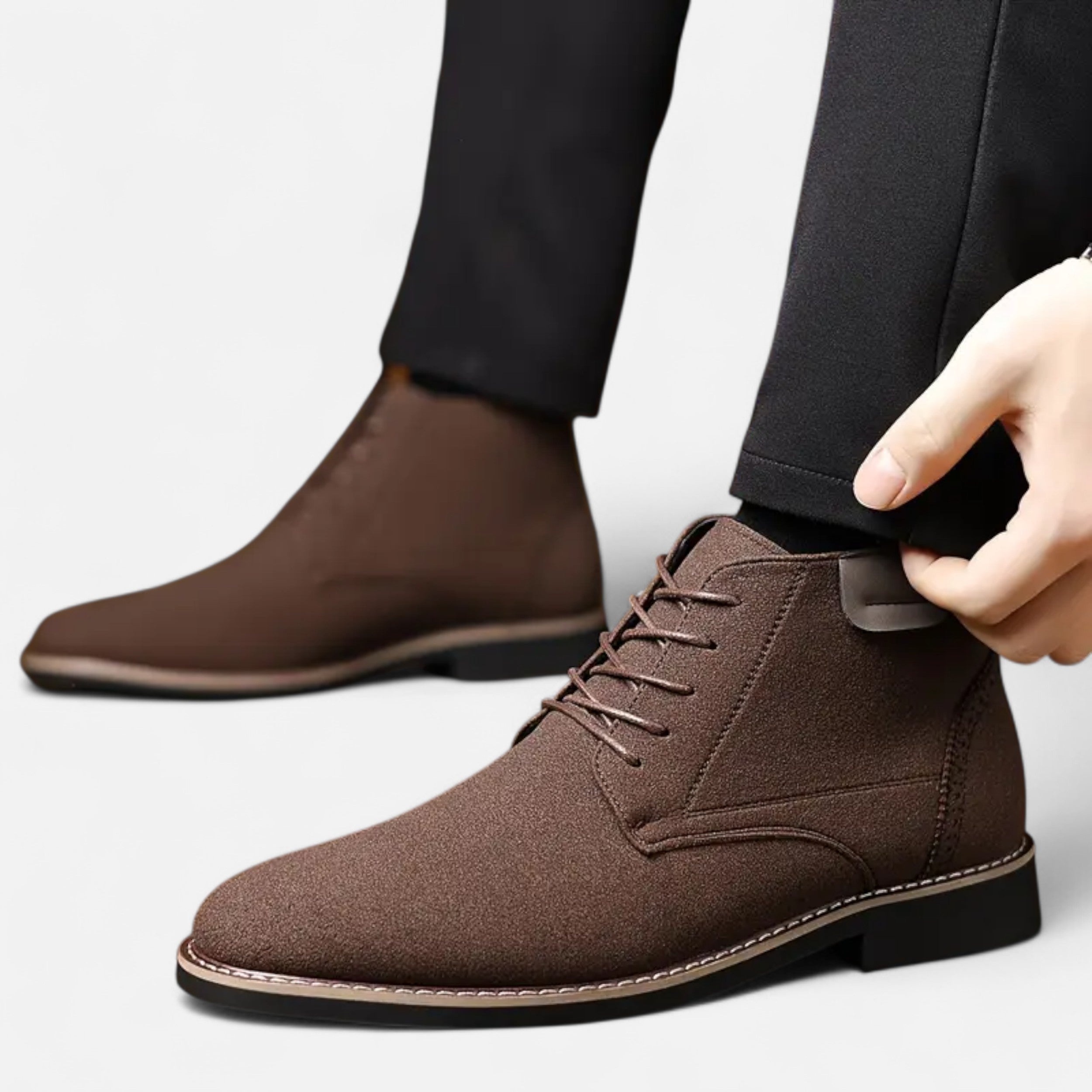 Men’s Retro Business Lace-Up Boots