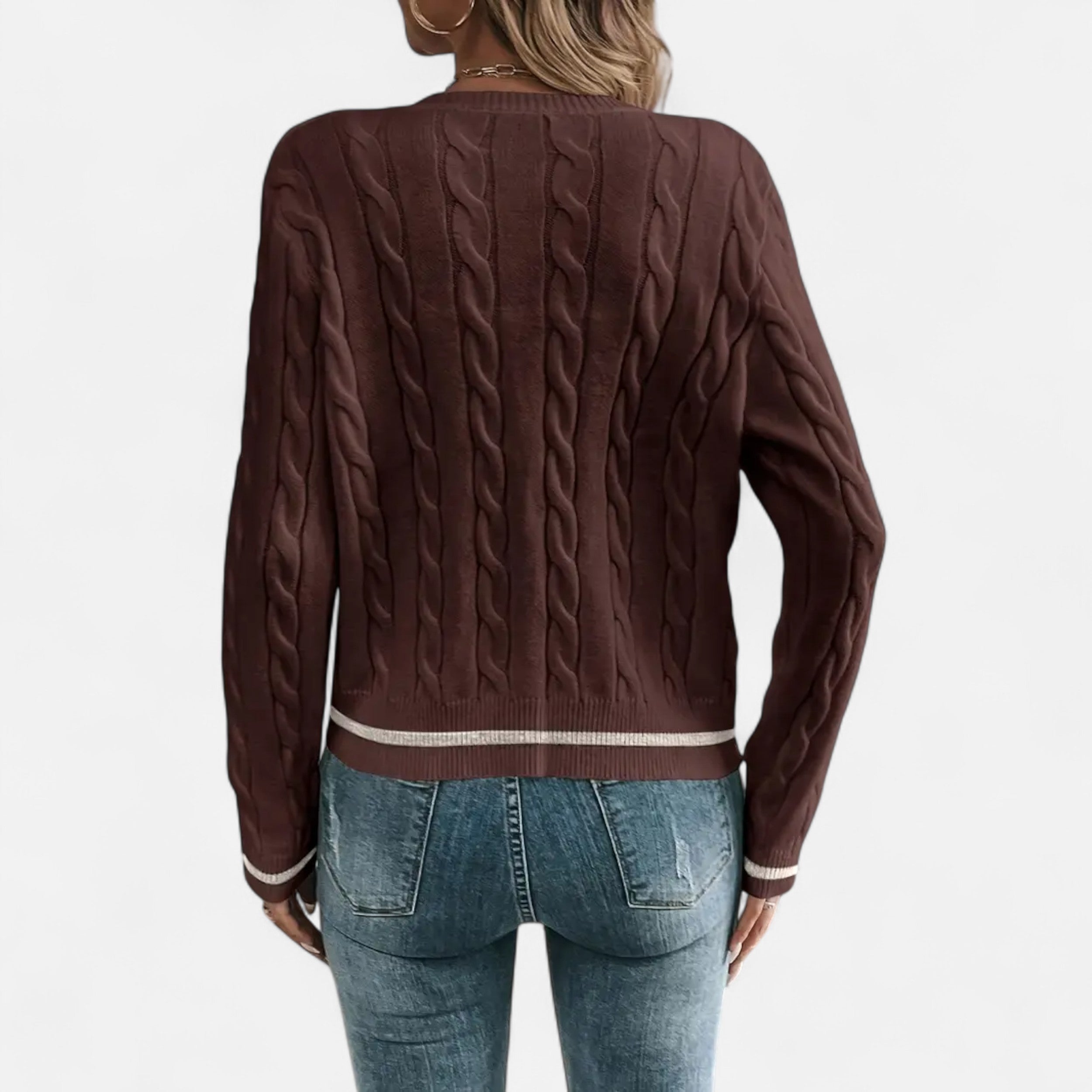 Women’s Elegant Long Sleeve Knit Cardigan