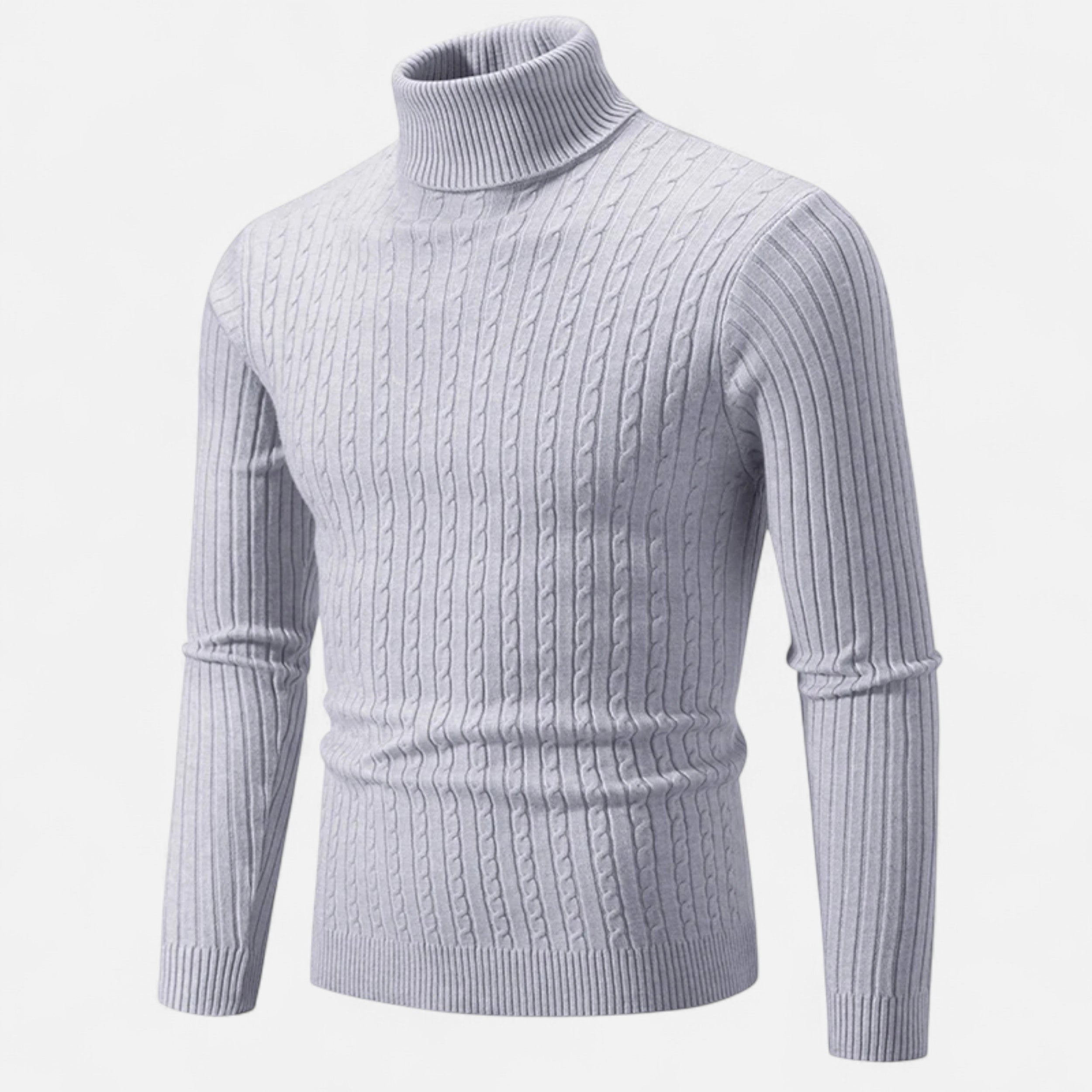 Men’s Wool Turtleneck Sweater – Winter Elegance