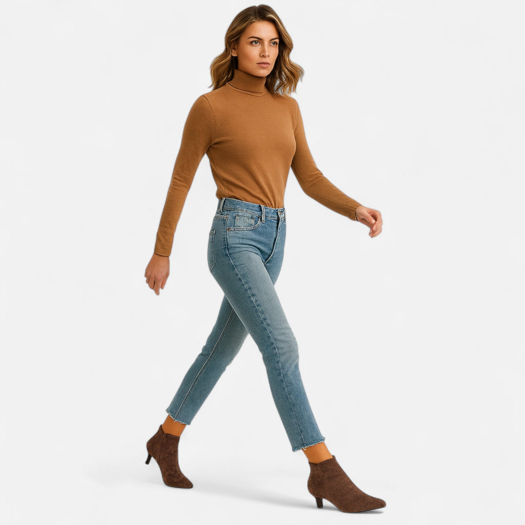 Women’s Kitten Heel Pointed Ankle Boots