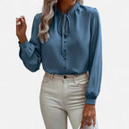 Women’s Elegant Tie-Neck Blouse