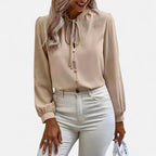 Women’s Elegant Tie-Neck Blouse