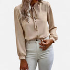 Women’s Elegant Tie-Neck Blouse