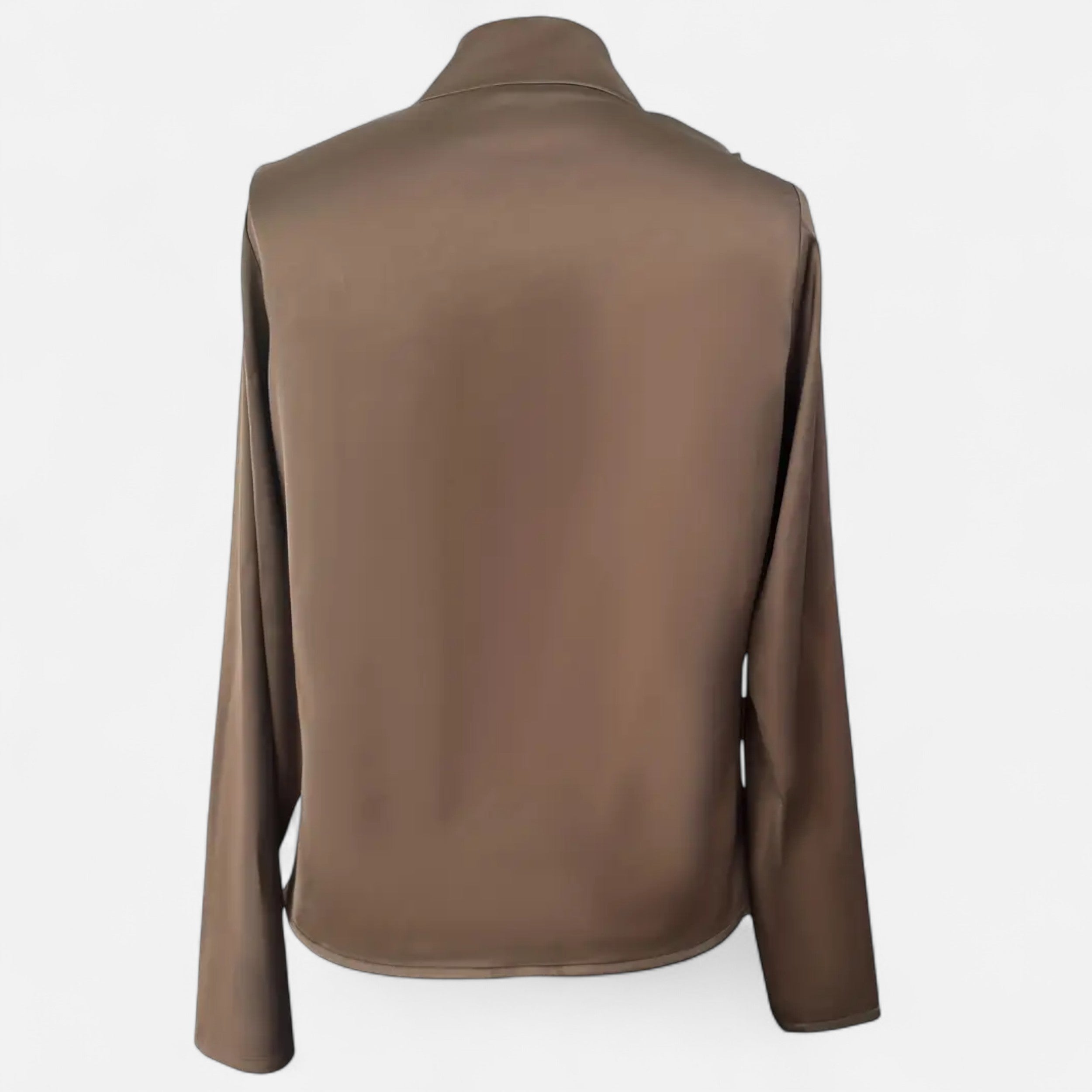 Women’s Satin V-Neck Blouse