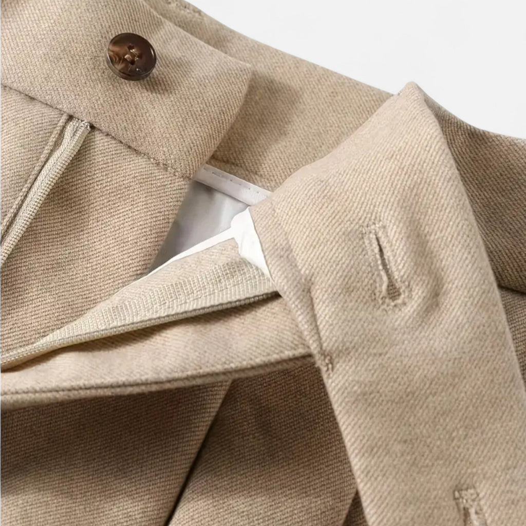 Men’s Naples Trousers – High-Waist British Style