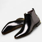 Men’s Vintage Leather Lace-Up Business Boots