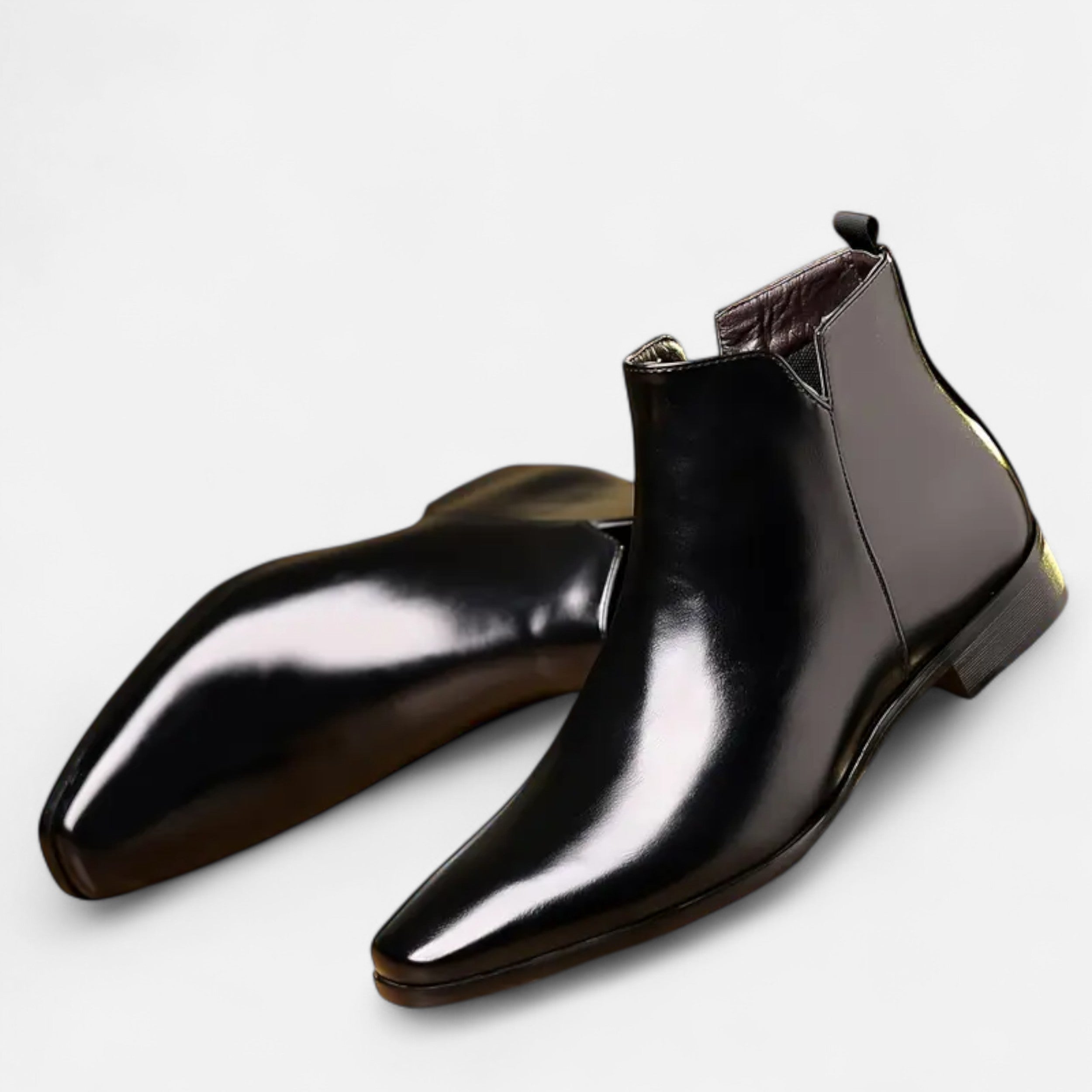 Men’s Vintage Leather Lace-Up Business Boots