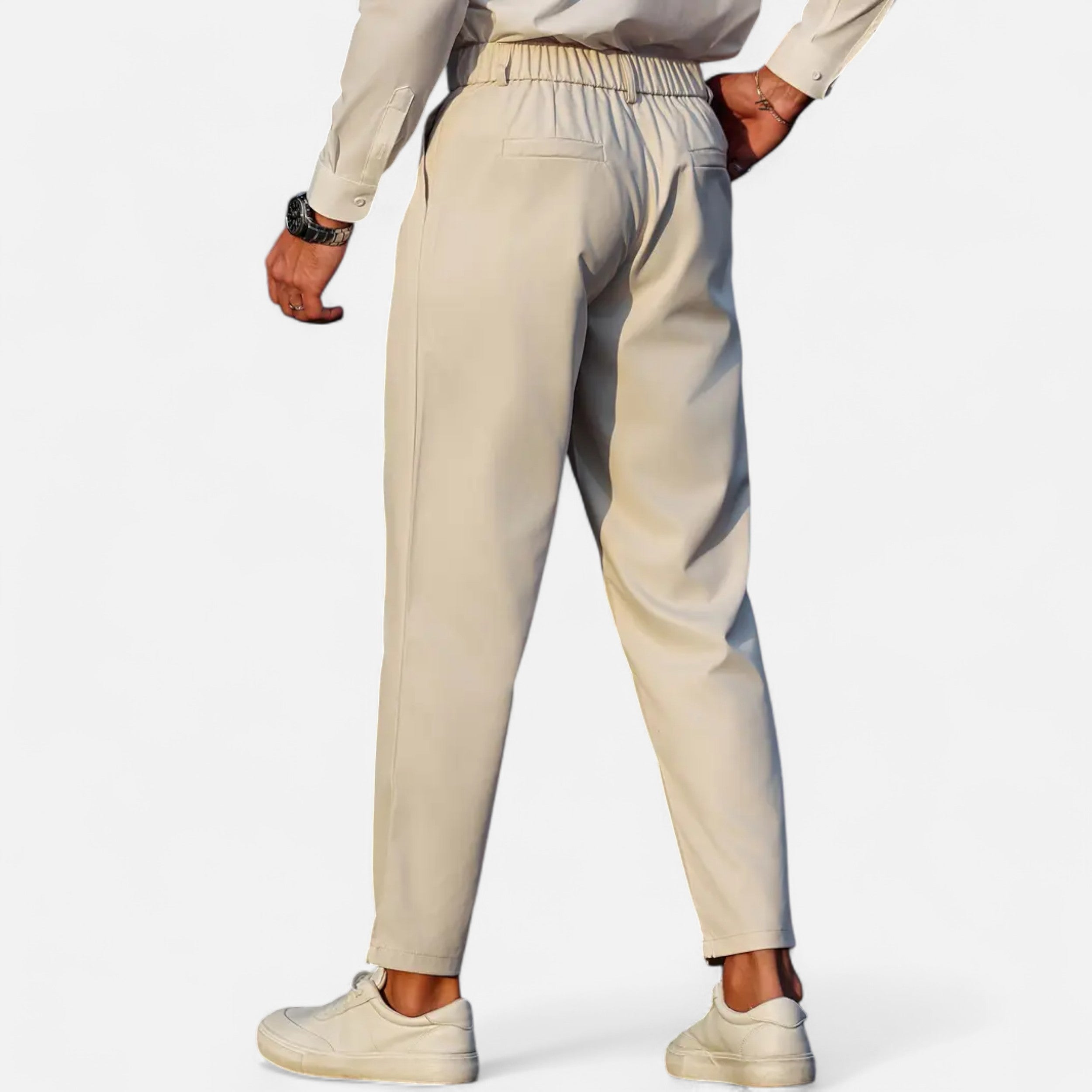 Men’s Relaxed-Fit Pants – Double-Button Classic