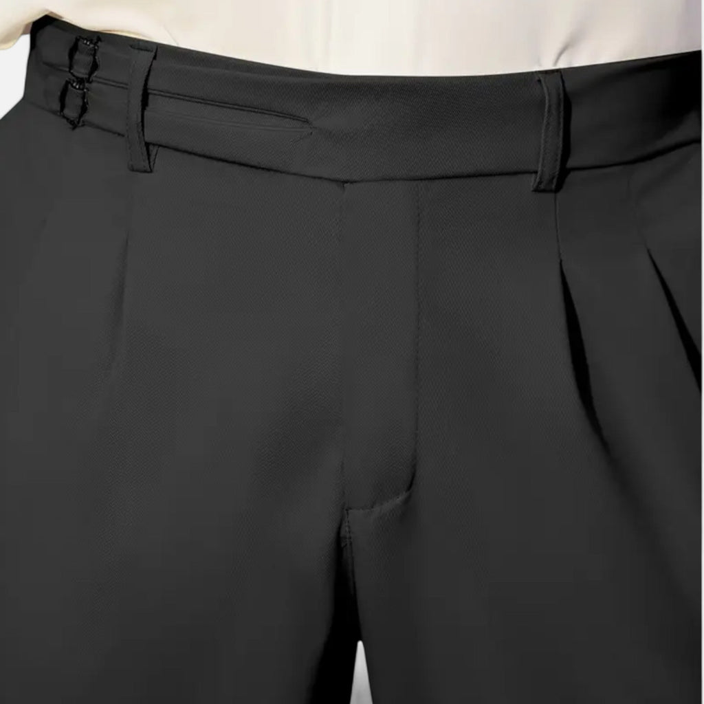 Men’s Relaxed-Fit Pants – Double-Button Classic