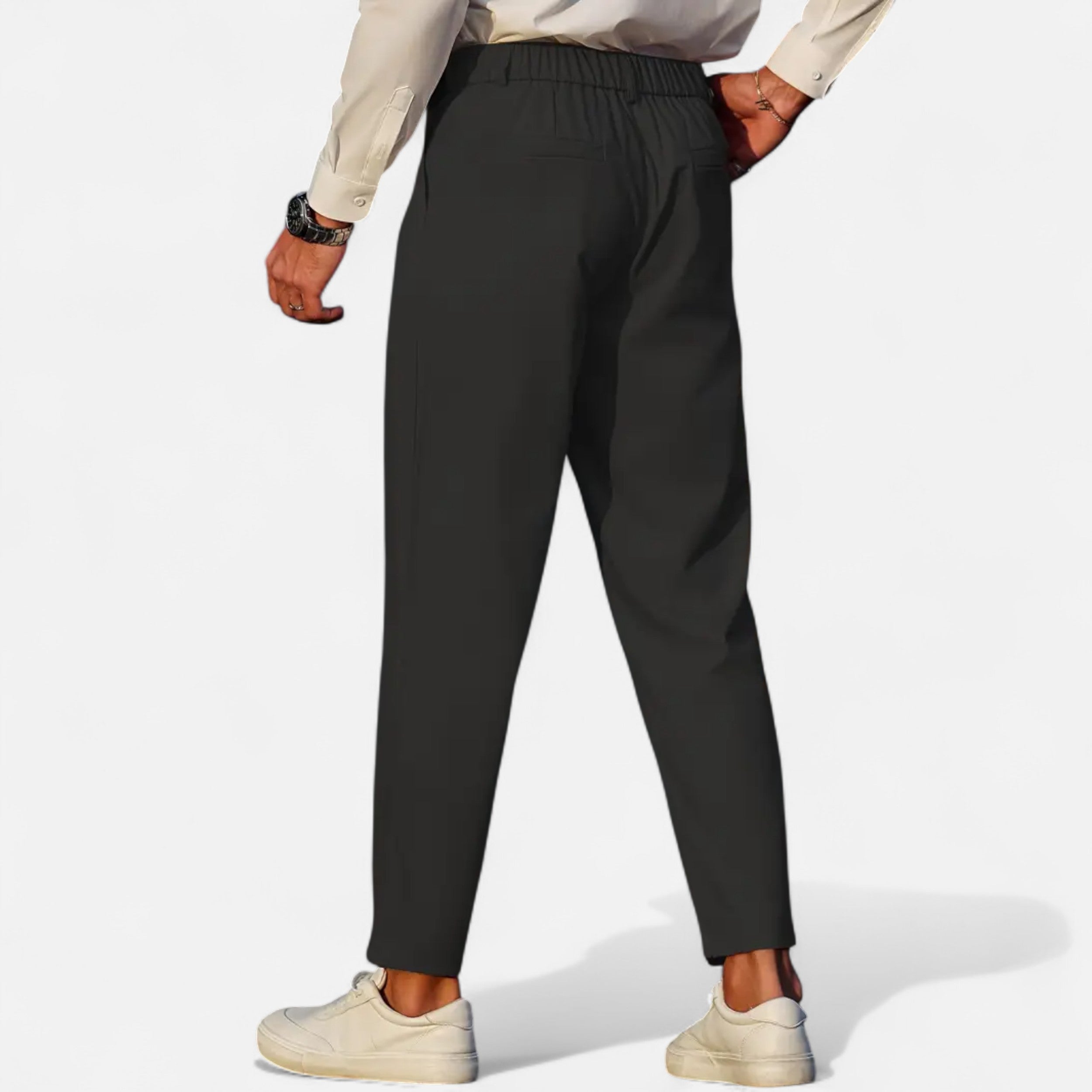 Men’s Relaxed-Fit Pants – Double-Button Classic