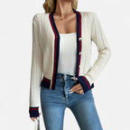 Women’s Colorblock V-Neck Cardigan