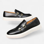 Men’s Gold-Pattern Casual Loafers
