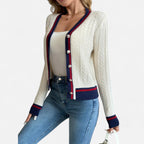 Women’s Colorblock V-Neck Cardigan