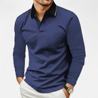 Men’s Casual Rugby Top – Timeless Autumn Layer