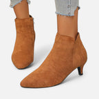 Women’s Kitten Heel Pointed Ankle Boots