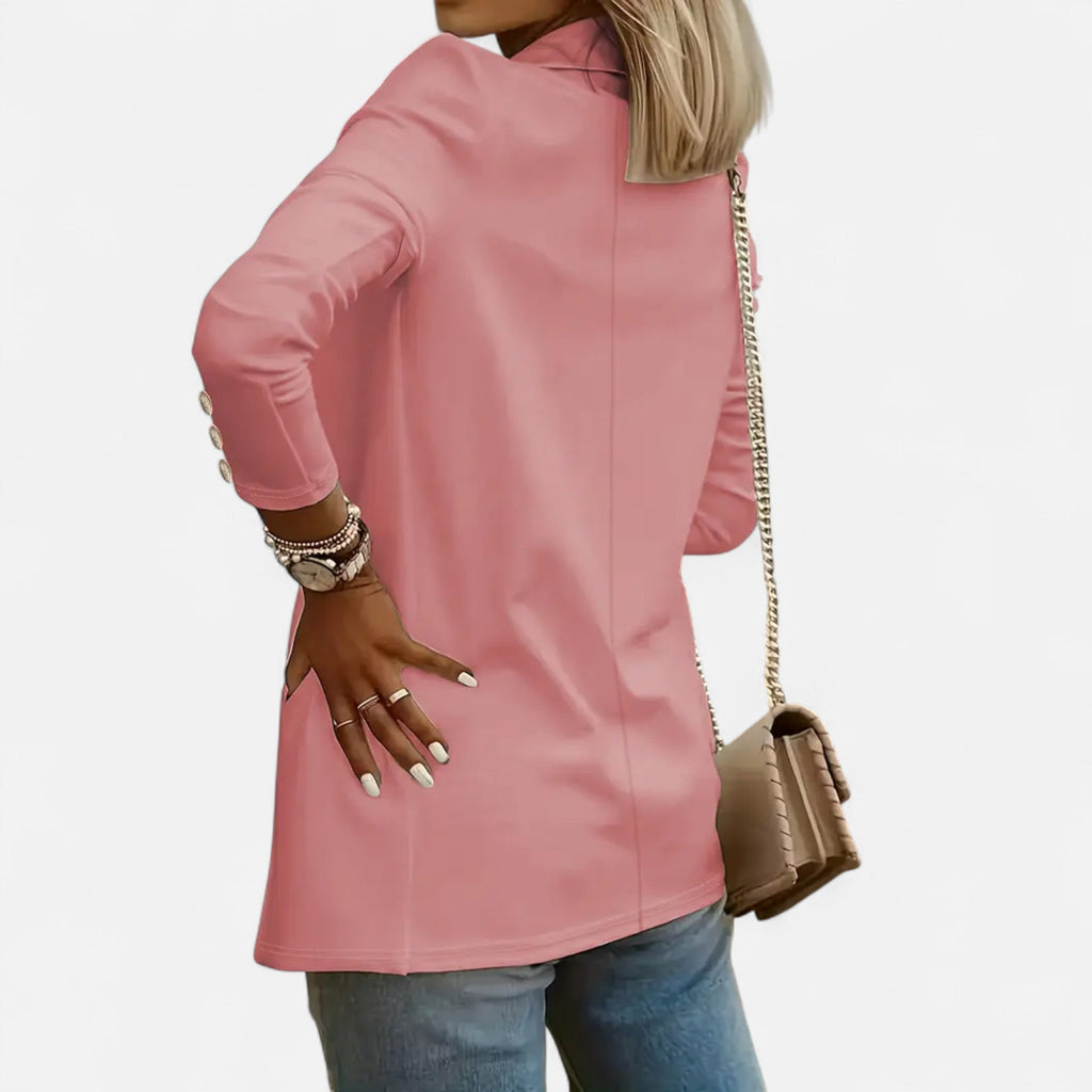 Women’s Chic Mid-Length Lapel Cardigan