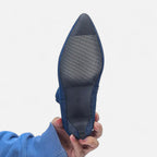 Women’s Kitten Heel Pointed Ankle Boots