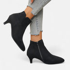Women’s Kitten Heel Pointed Ankle Boots