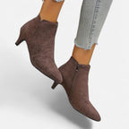 Women’s Kitten Heel Pointed Ankle Boots