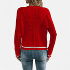 Women’s Elegant Long Sleeve Knit Cardigan