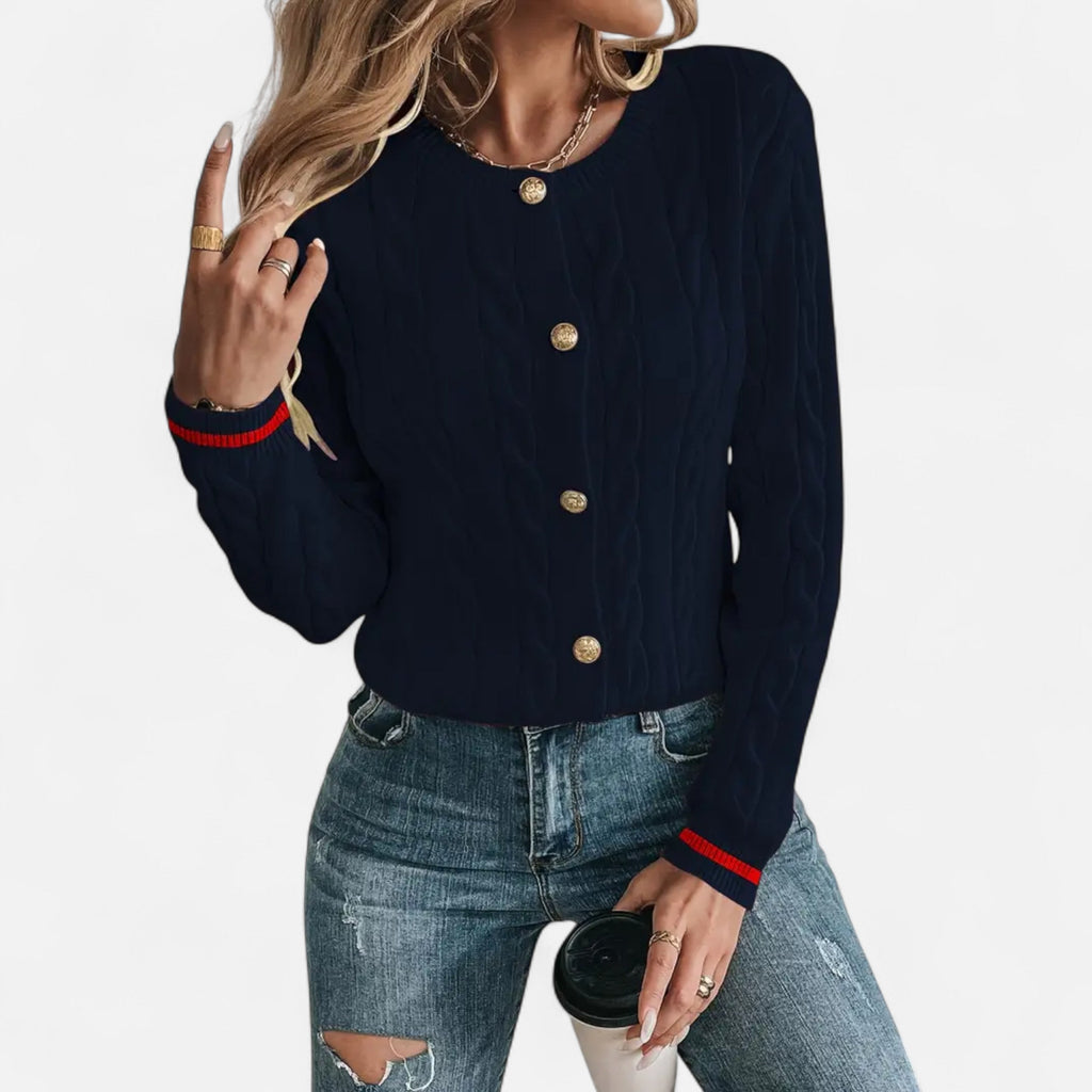 Women’s Elegant Long Sleeve Knit Cardigan